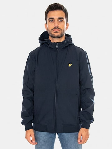 Lyle & Scott Between-season jacket 'FLEECE BACK SOFTSHELL JACKET DARK NAVY BLUE' in Blue