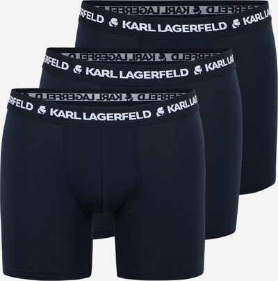 Karl Lagerfeld Boxers en bleu marine / blanc, Vue avec produit