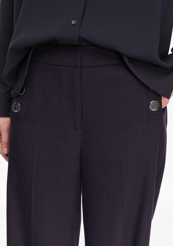 COMMA Wide Leg Hose in Blau