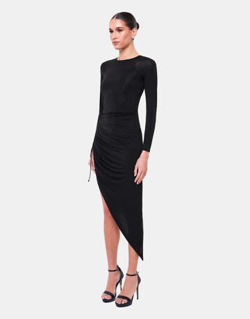 OW Collection Cocktailjurk 'DELILAH' in Zwart