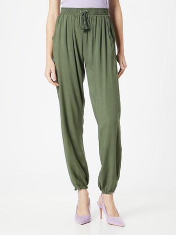 Hailys Tapered Pants 'Ro44xy' in Green: front