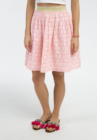 IZIA Skirt in Pink: front