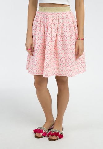 IZIA Skirt in Pink: front