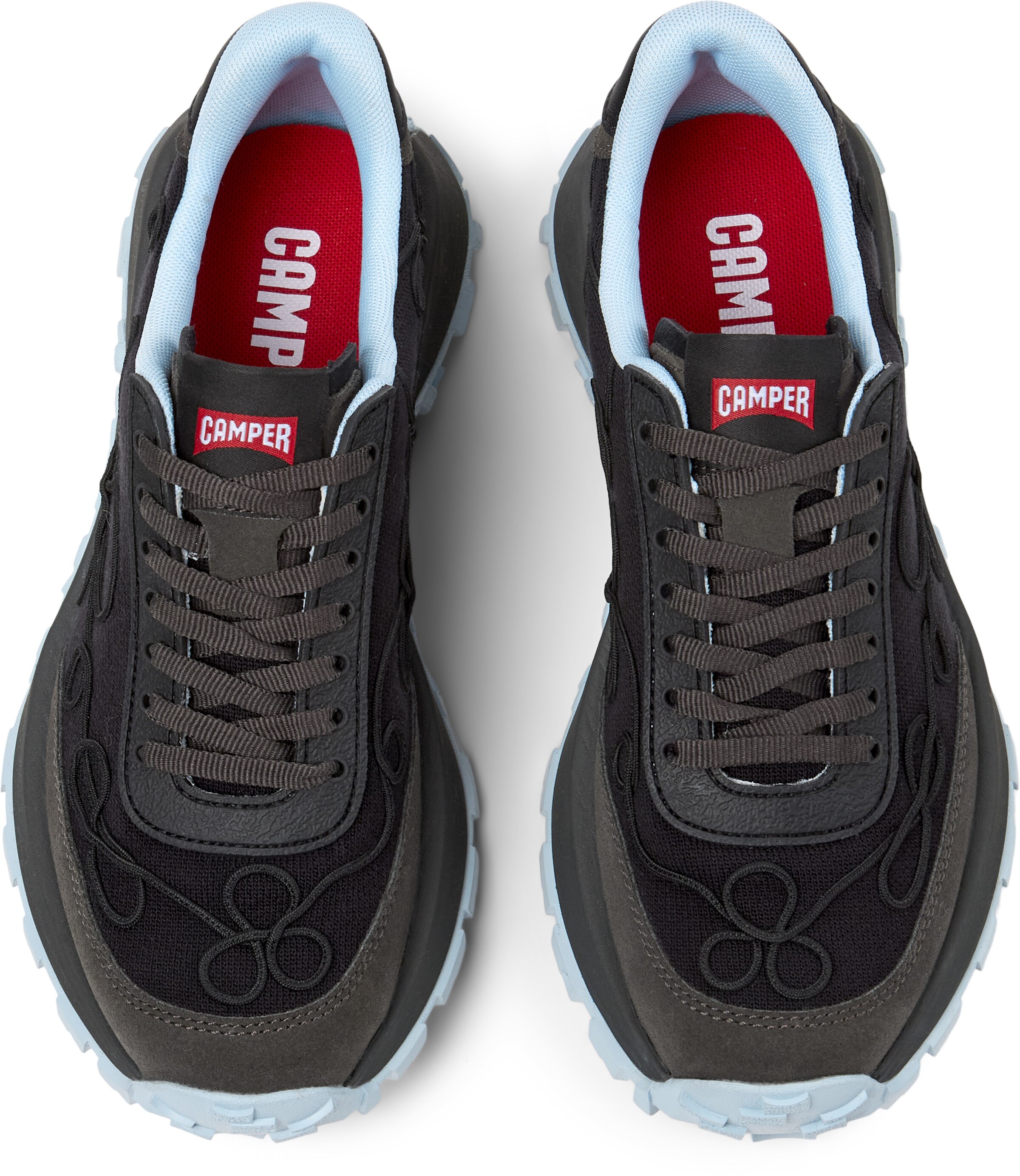 CAMPER Platform trainers 'Drift Trail' in Black