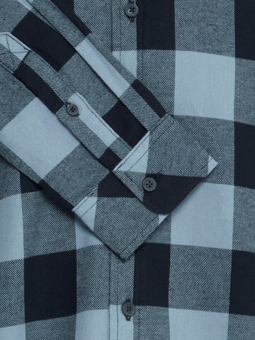 BLEND - Regular Fit Camisa 'BHBUSTER' em azul