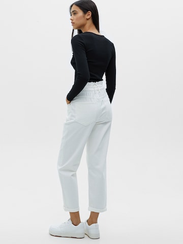 Pull&Bear Regular Broek in Wit