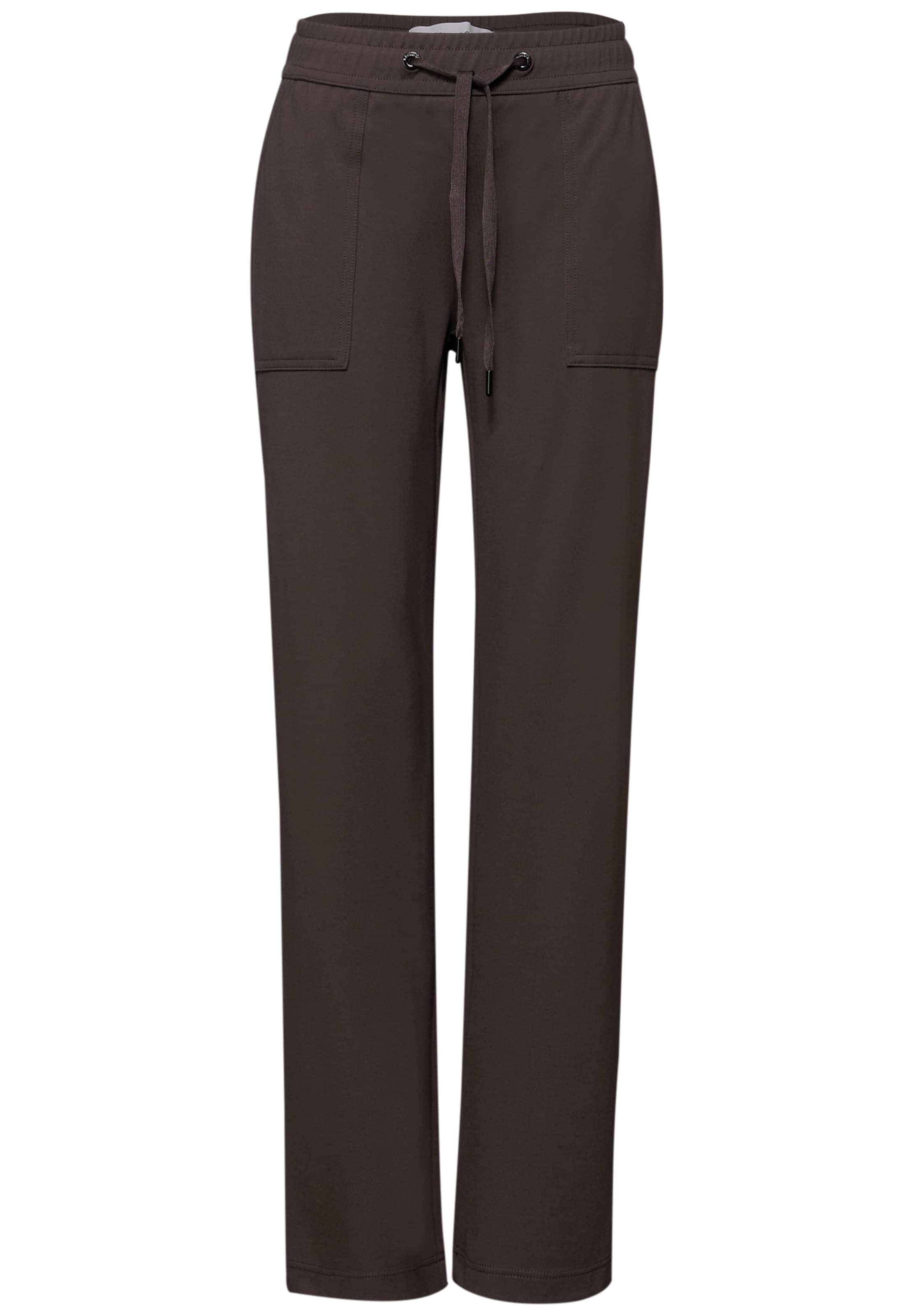 STREET ONE Regular Pants in Brown: front