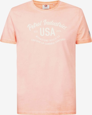 Petrol Industries T-Shirt 'Moonstone' in Orange: predná strana