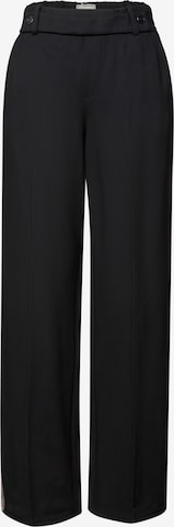 STREET ONE Regular Trousers with creases in Black: front