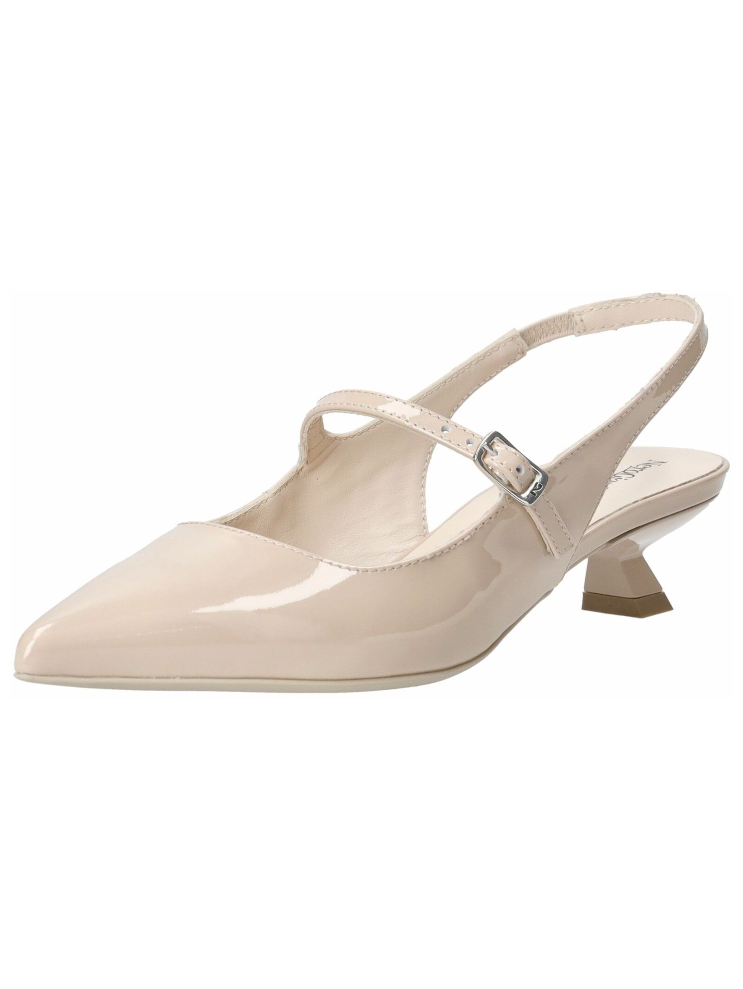 Décolleté sling di Nero Giardini in beige: frontale