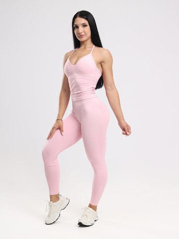 neverover Sportovní top 'Hue Halter Seamless Top' – pink