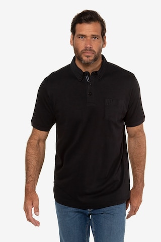 JP1880 Regular fit Shirt in Zwart: voorkant