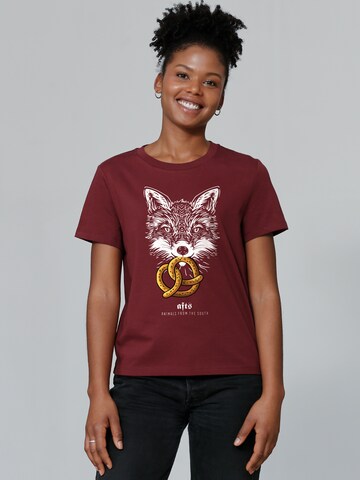 T-shirt 'Fuchs' Watapparel en rouge : devant