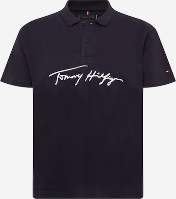 TOMMY HILFIGER Tričko 'Signature' – modrá: přední strana
