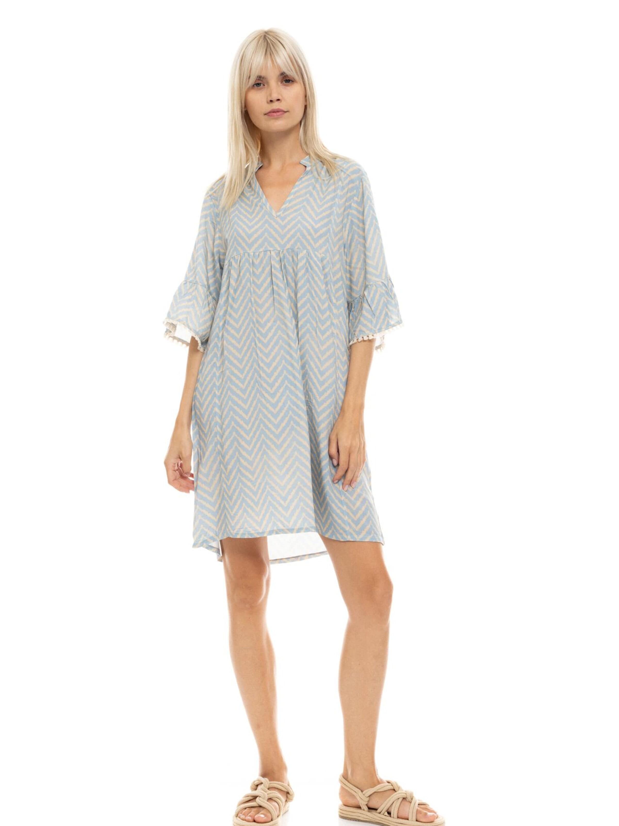 Pink Label - Vestido de verano 'BEACHWEAR CABANA' en azul