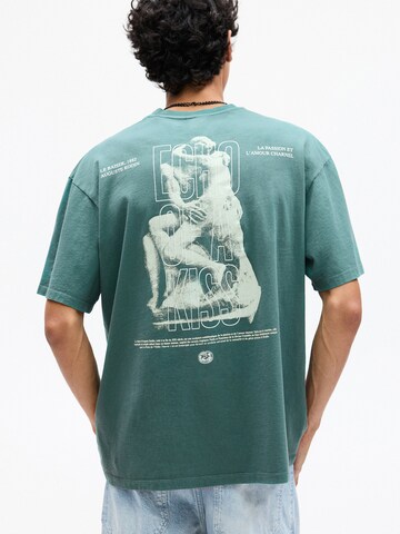 Pull&Bear T-shirt i grön: framsida