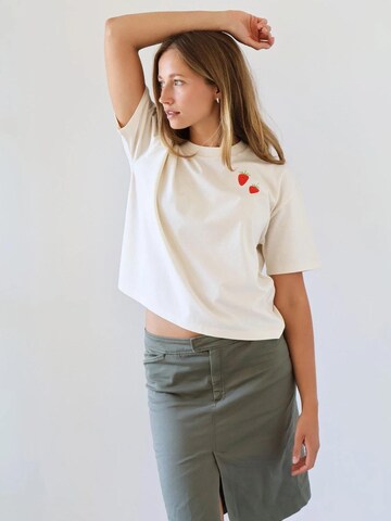 Kultgut Shirt 'Picnic' in White