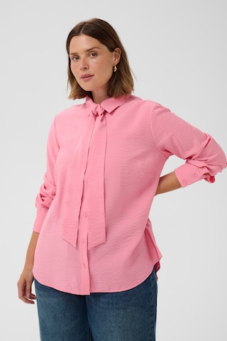 Chemisier 'Gila' KAFFE CURVE en rose : devant