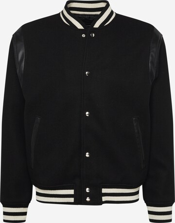 Abercrombie & Fitch Between-Season Jacket in Black: front