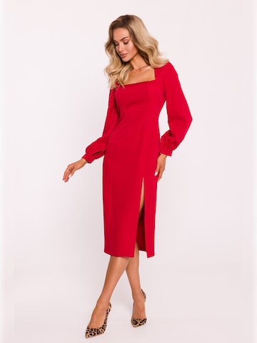 made of emotion - Vestido 'M812 ' en rojo: frente