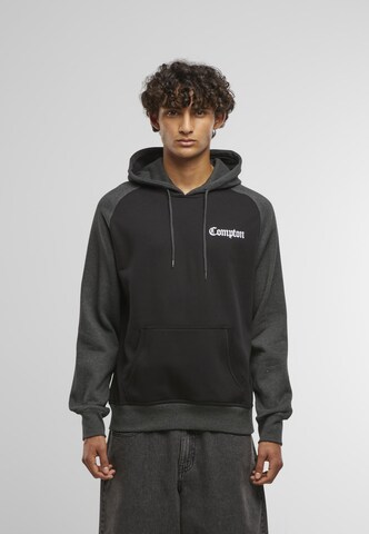 Bluză de molton 'Compton' de la Mister Tee pe negru: față