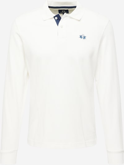 La Martina T-Shirt en bleu / blanc cassé, Vue avec produit