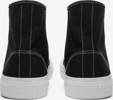 Bianco Sneakers hoog in Zwart