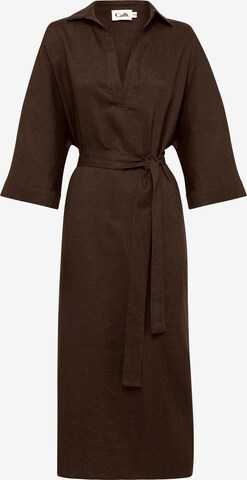 Calli Shirt dress 'DOM' in Brown: front