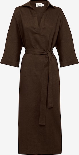 Calli Skjortklänning 'DOM' i brun, Produktvy