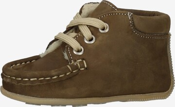 Jochie & Freaks First-Step Shoes in Brown: front