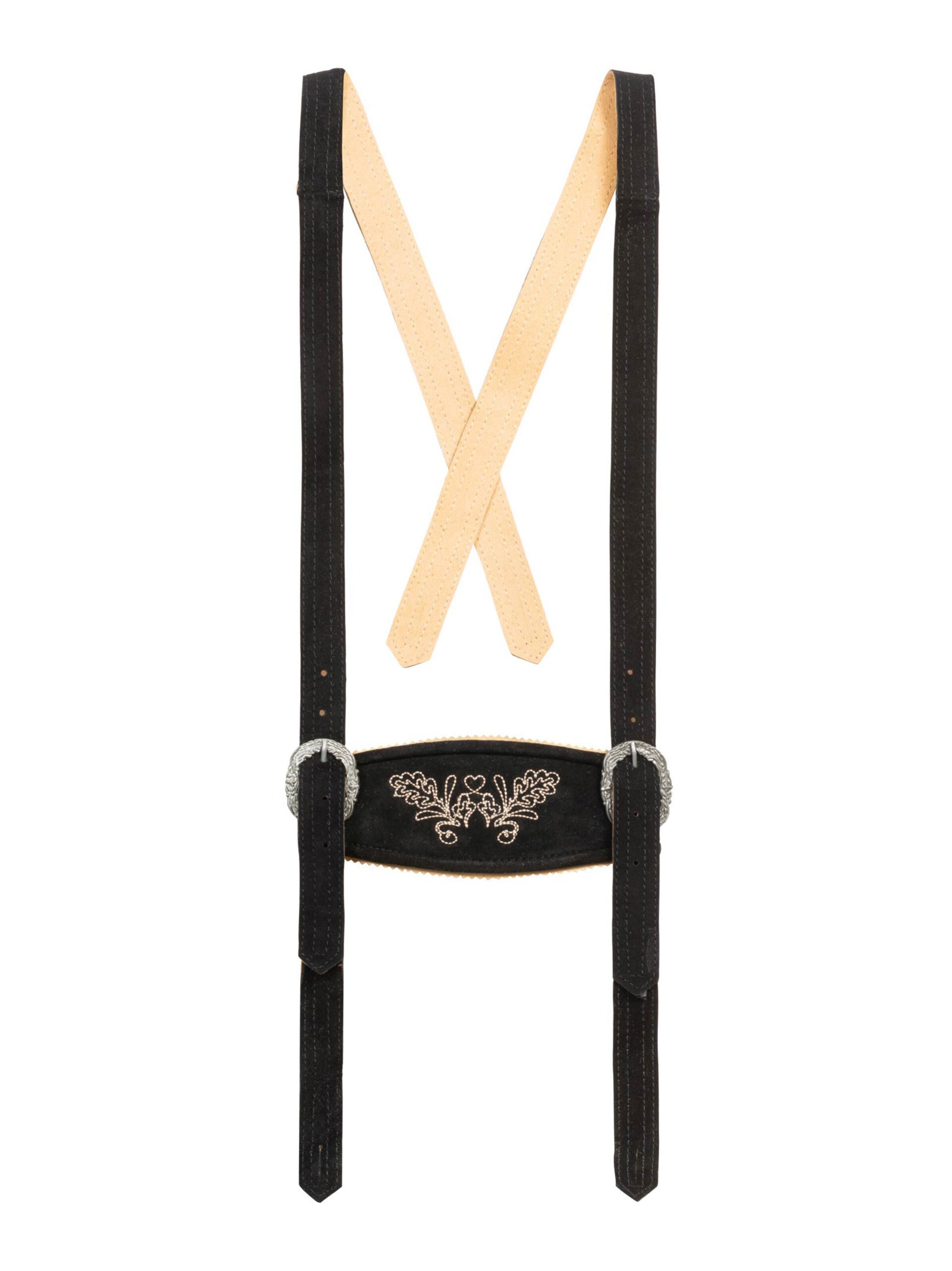 Alessandro Salvarini Regular Trachtenhose in Schwarz