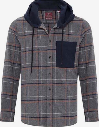 Williot Casaco meia-estação em castanho / cinzento / preto / branco, Vista do artigo