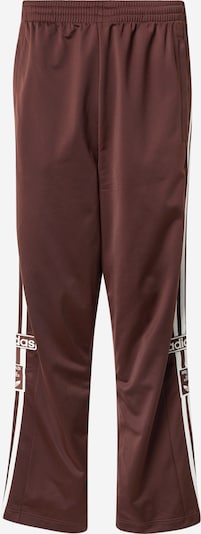 Kelnės 'ADIBREAK' iš ADIDAS ORIGINALS, spalva – tamsiai ruda / balta, Prekių apžvalga