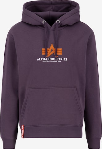 ALPHA INDUSTRIES Sweatshirt in Purple: front