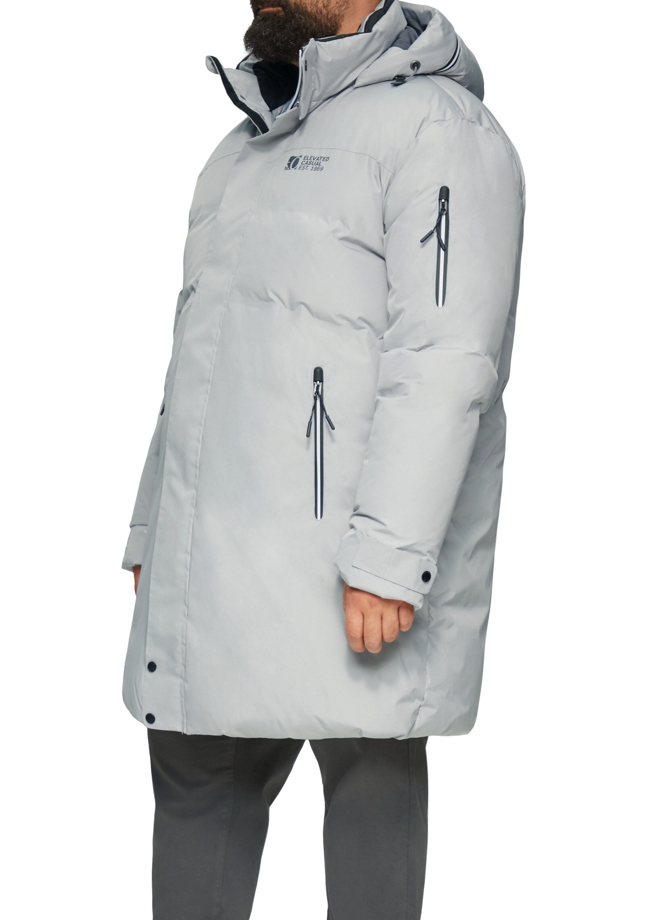 s.Oliver Men Big Sizes Wintermantel in Grau