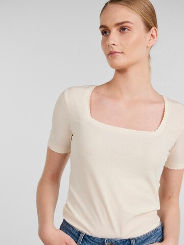 PIECES T-Shirt 'Val' in Beige