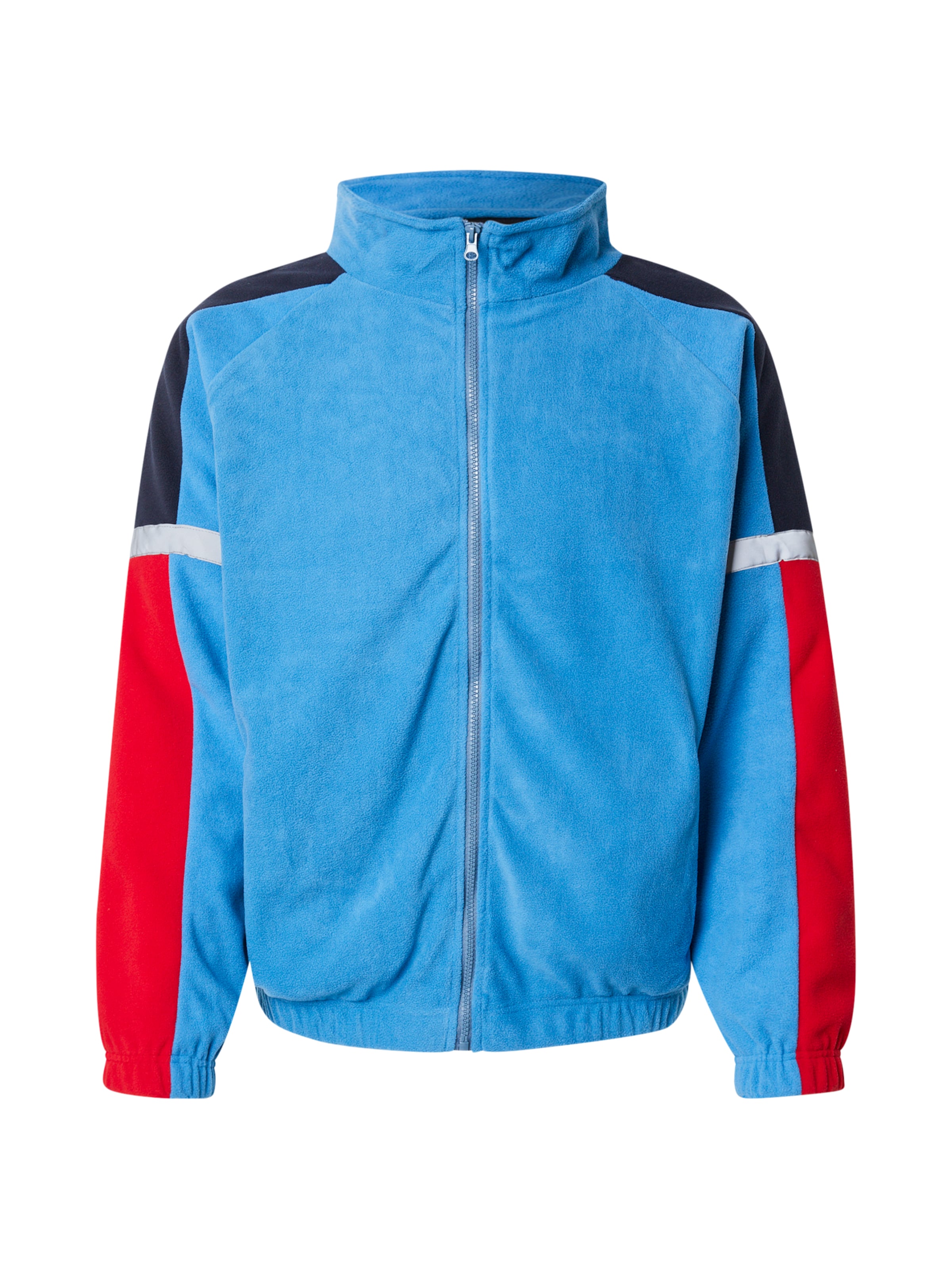 Denim Project Флисовая куртка 'Luke' в Синий: спереди