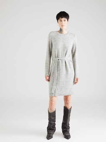 PIECES Knitted dress 'Juliana' in Grey: front