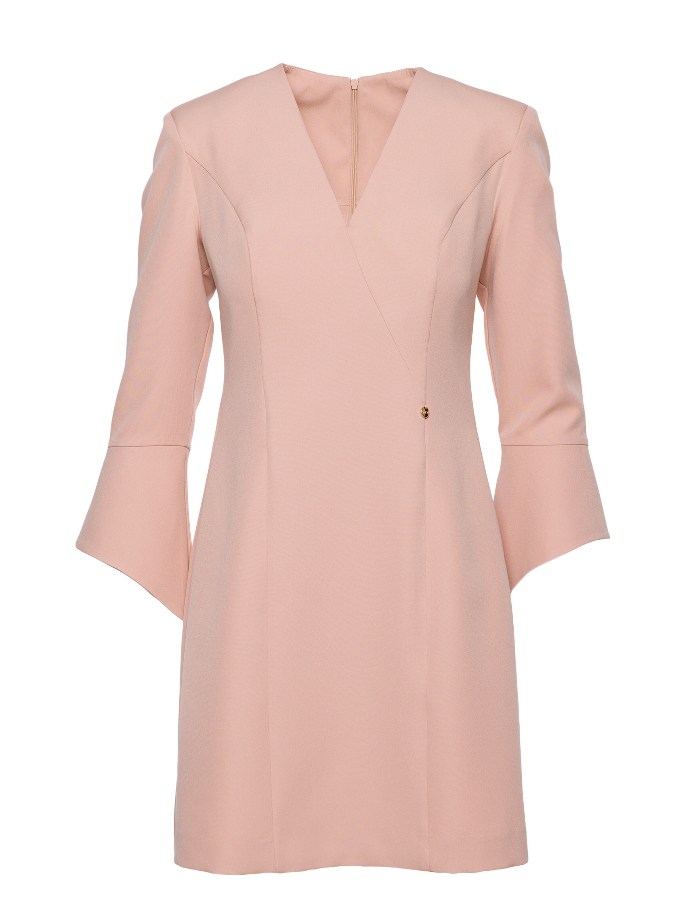 Rochie 'Sukienka z szerokimi mankietami' de la made of emotion pe bej: față