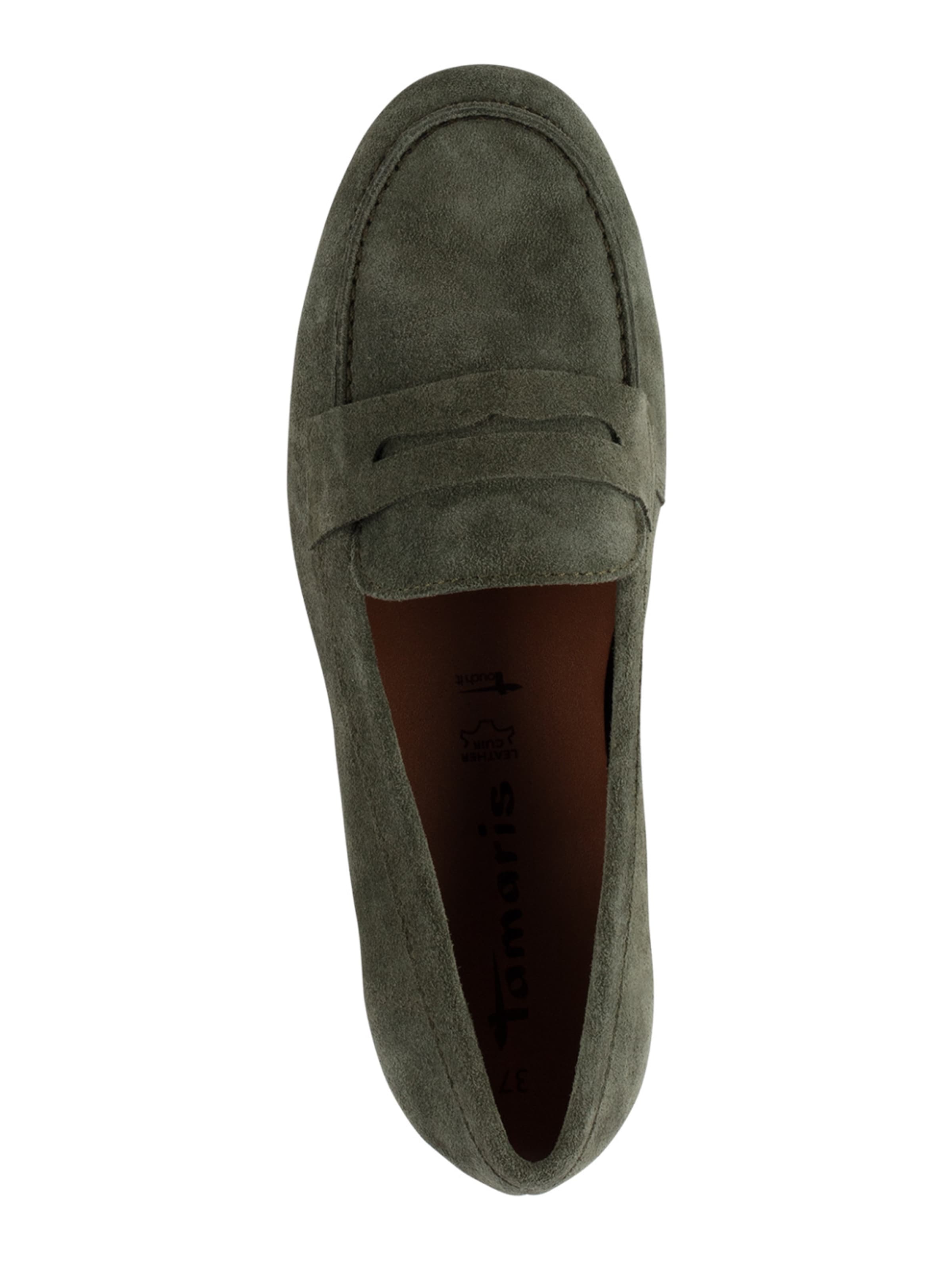 Mocasini de la Tamaris pe verde