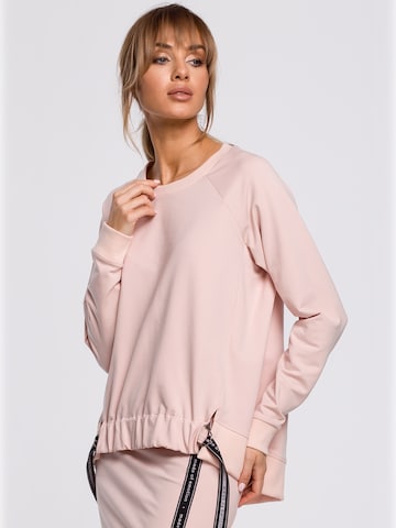 made of emotion - Sudadera en rosa: frente