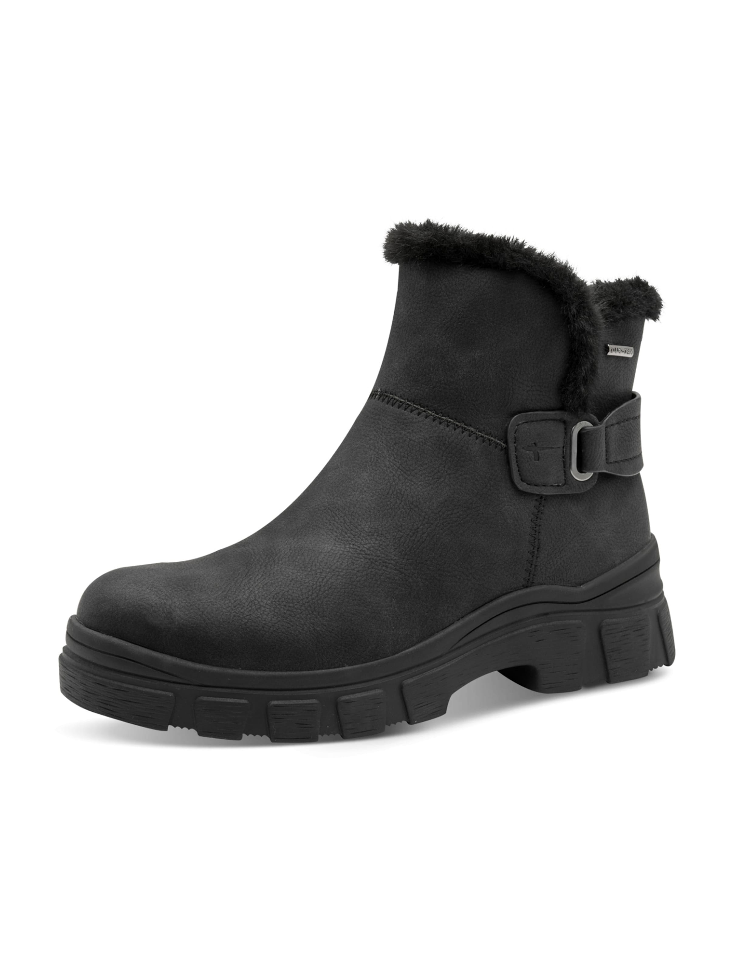 Tamaris Rövid szárú csizmák - fekete: elől