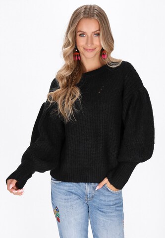 IZIA - Jersey en negro: frente