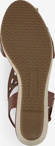 TOM TAILOR Strap Sandals in Brown