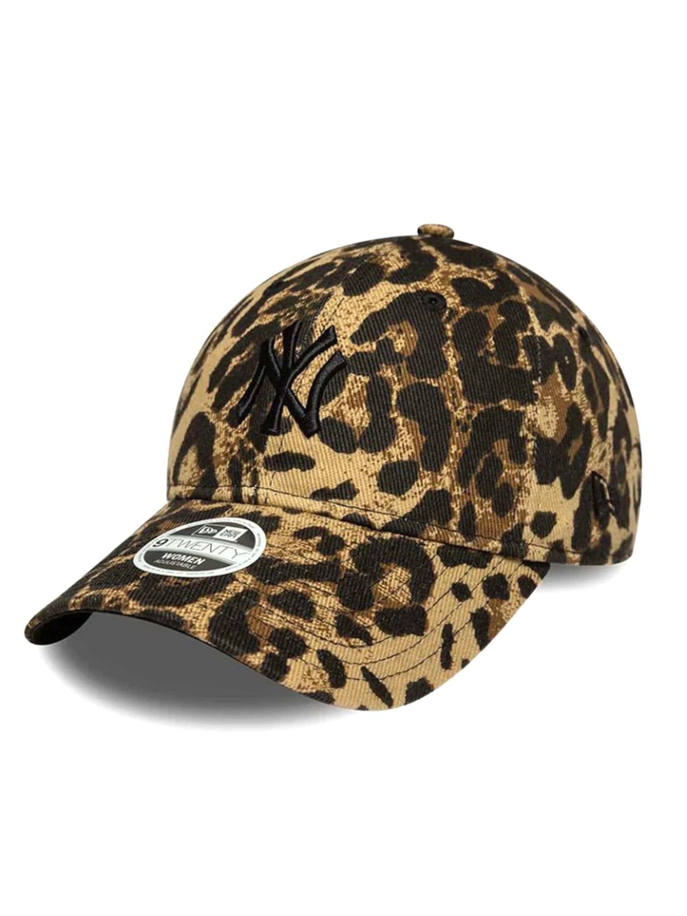 jauktas krāsas NEW ERA Hūte 'FEMALE LEOPARD 9TWENTY® NEW YORK YANKEES': no priekšpuses