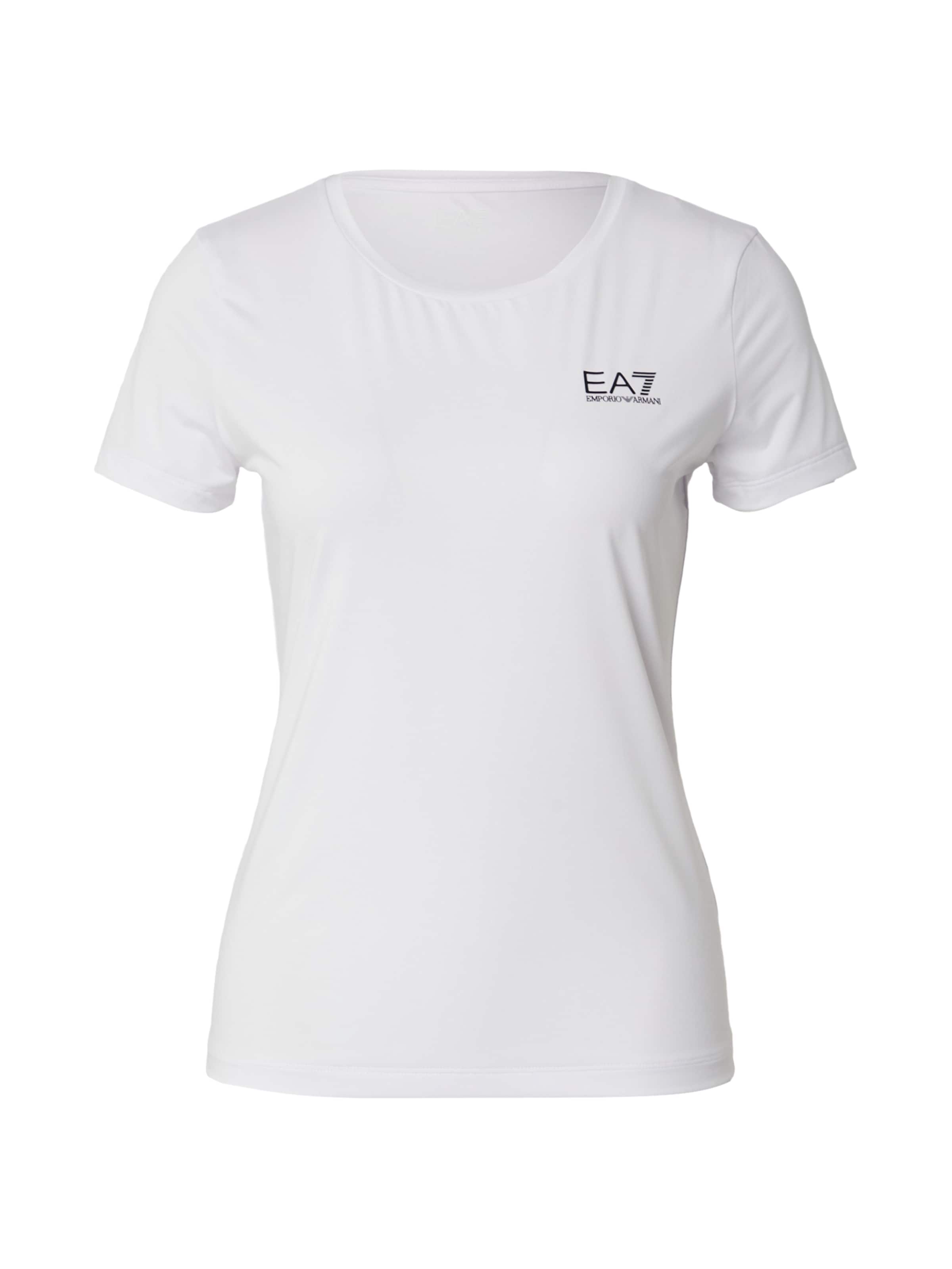T-shirt fonctionnel EA7 Emporio Armani en blanc : devant