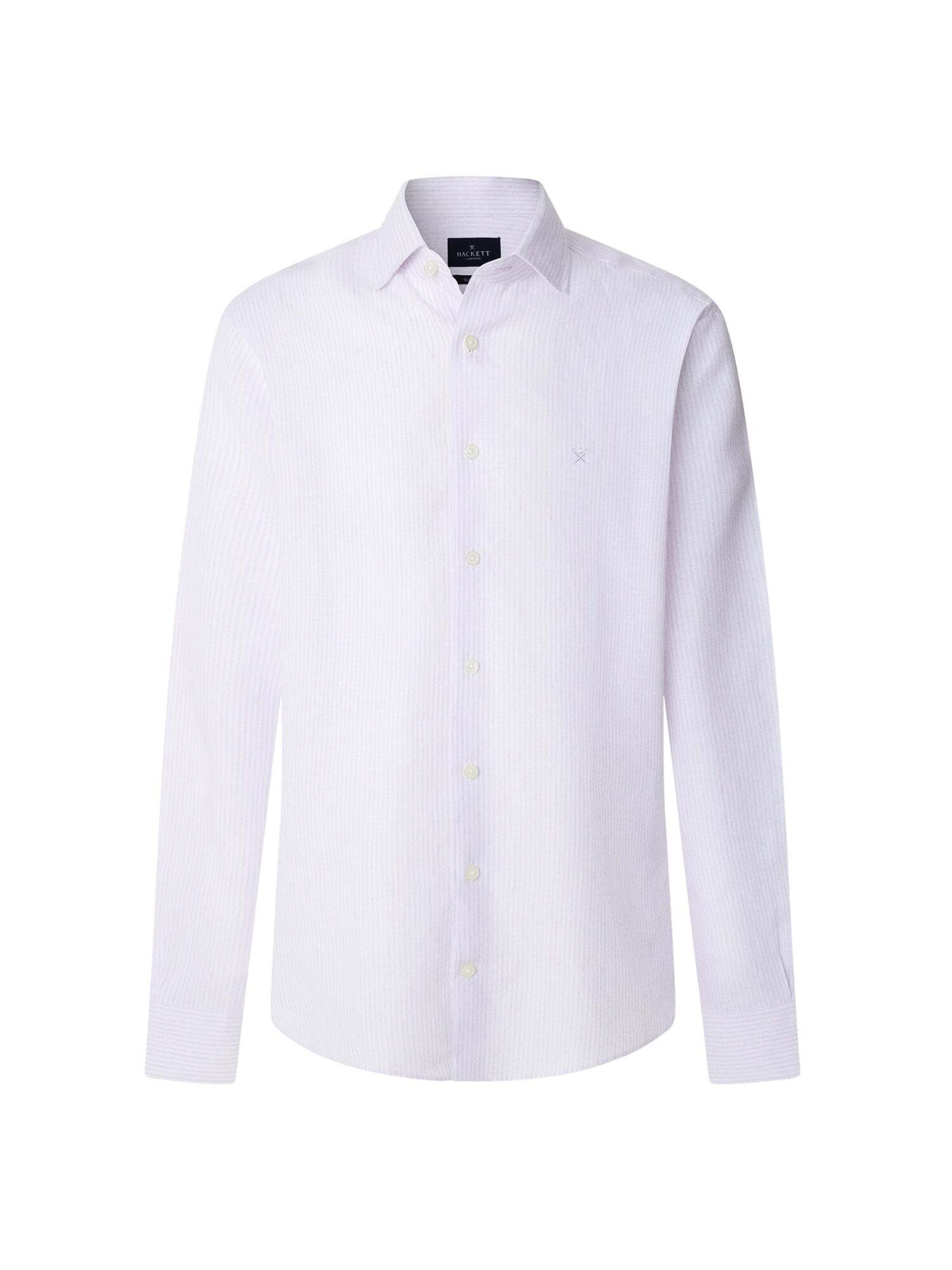 Hackett London Regular Fit Hemd in Lila: Vorderseite