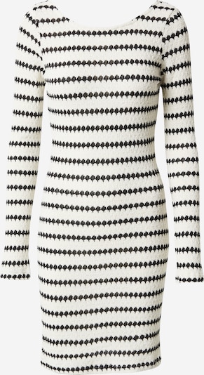 Rochie tricotat NLY by Nelly pe negru / alb natural, Vizualizare produs