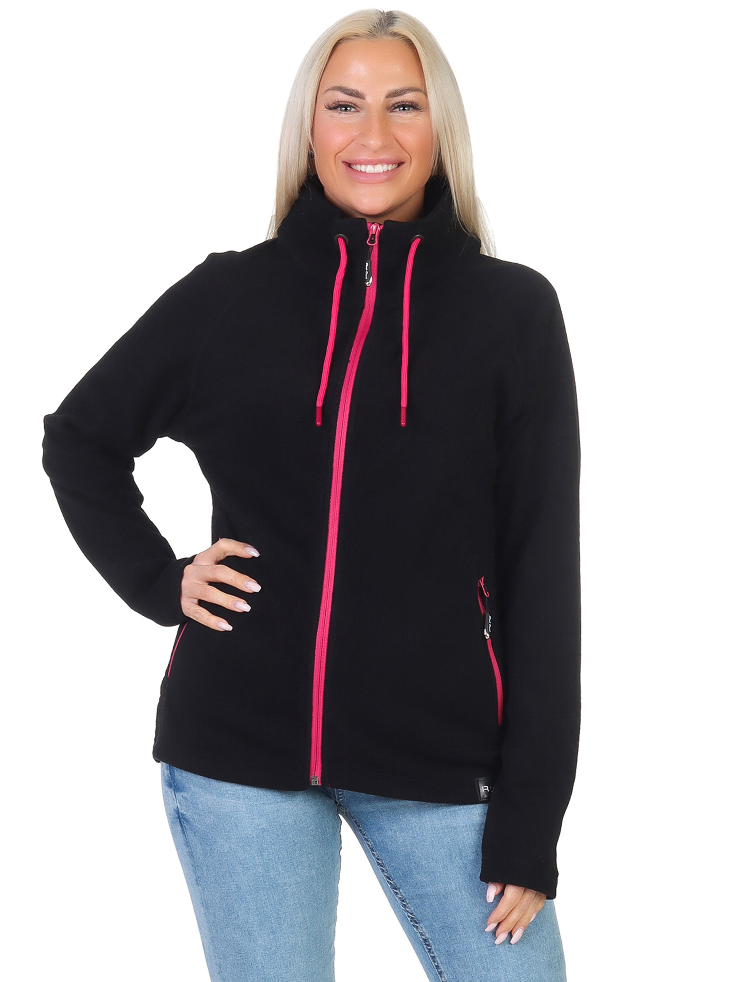 Rock Creek Fleece Jacket in Black: front