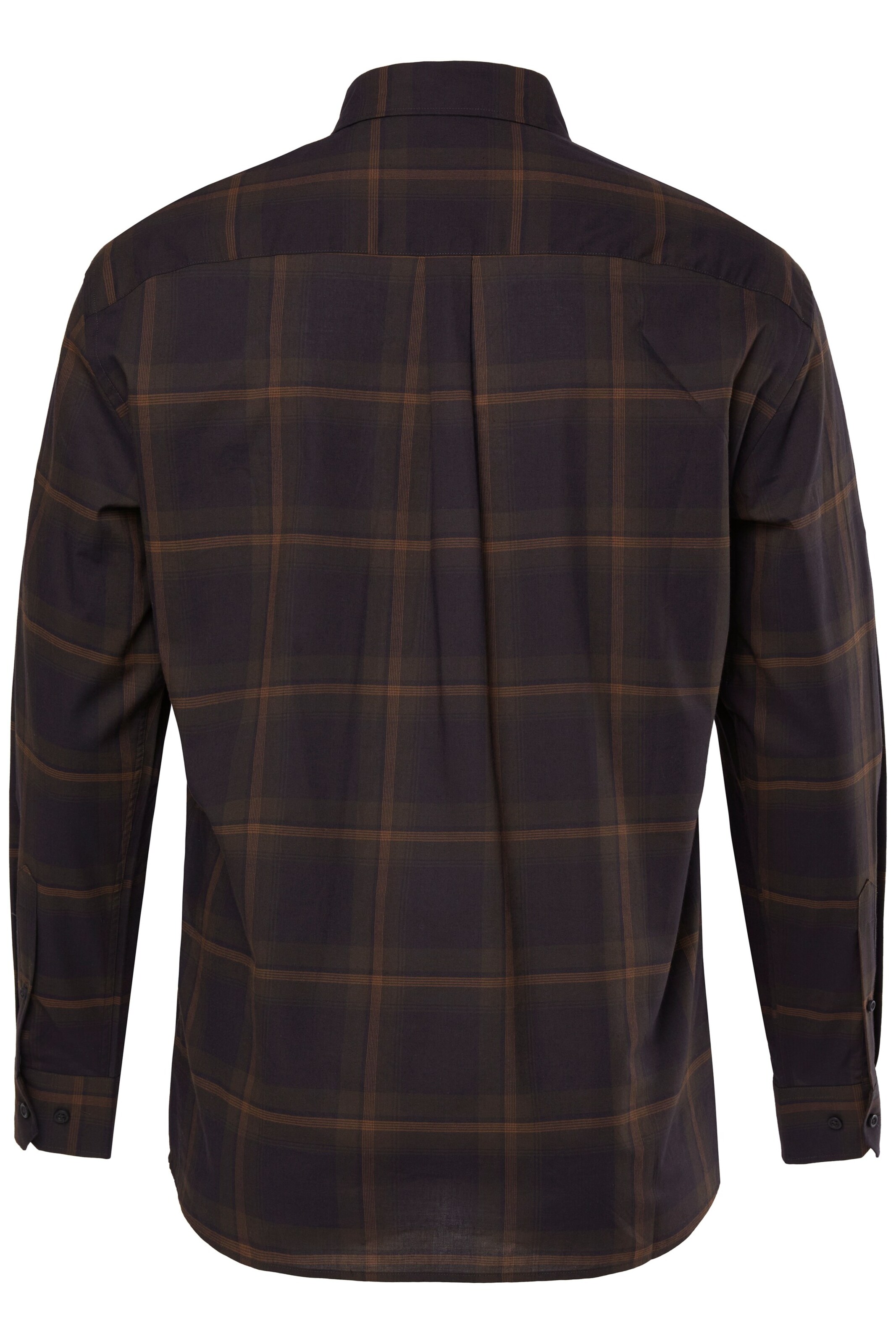 Men Plus Comfort fit Button Up Shirt in Black